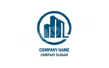 企業、ビル、建設会社のロゴ