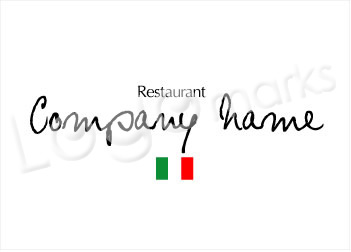 ロゴマーク　レストラン　イタリア料理　手書き風　イタリアンレストラン
